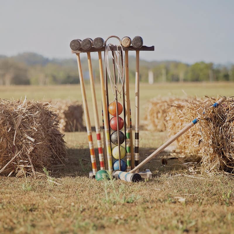 Outdoor croquet games