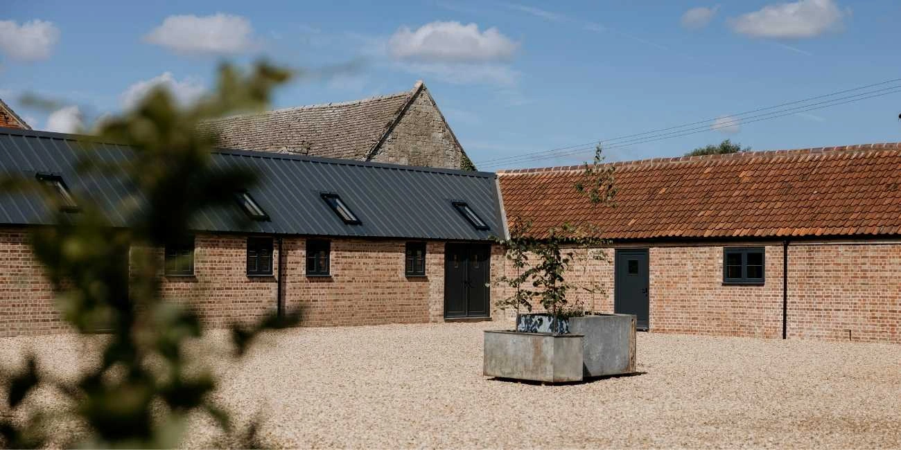 View across the courtyard
