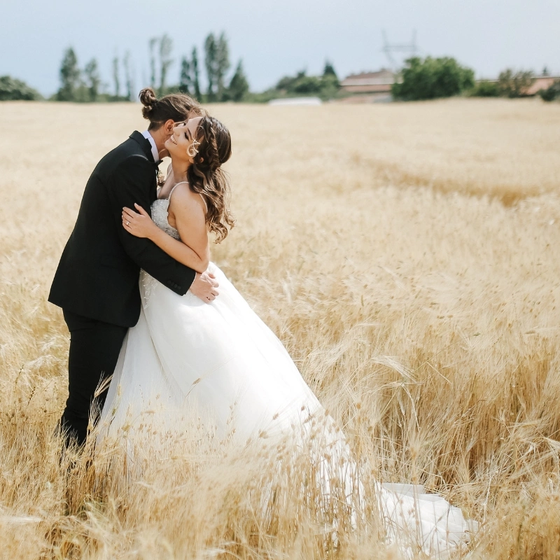Couple in a field