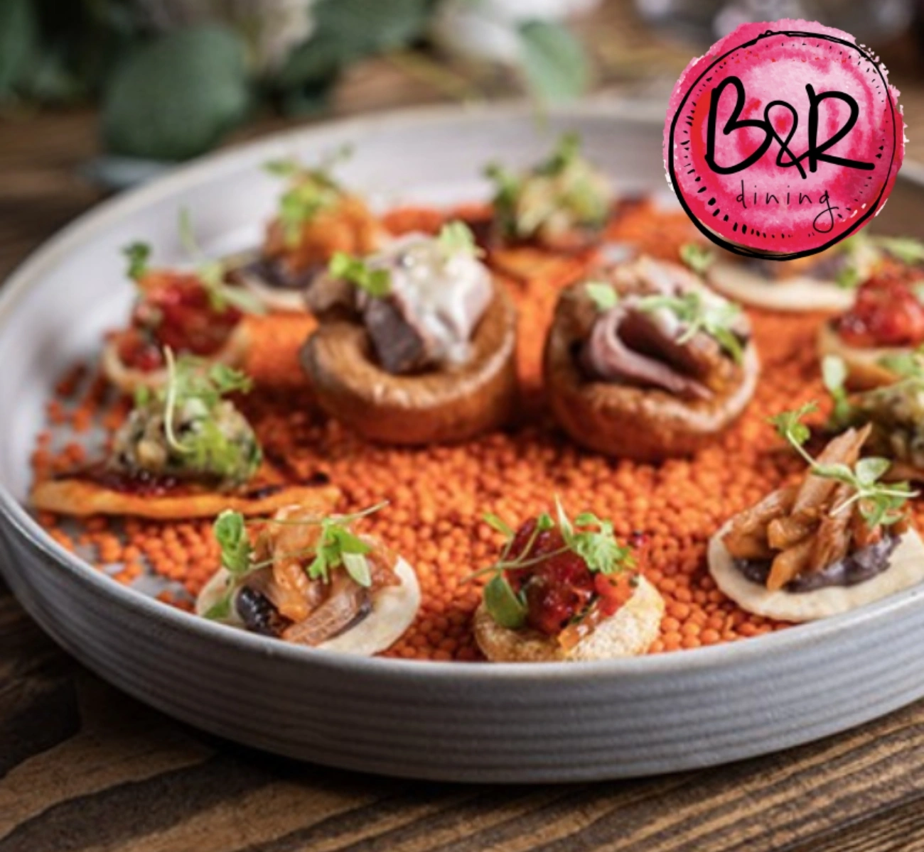 B & R Dining Food plate