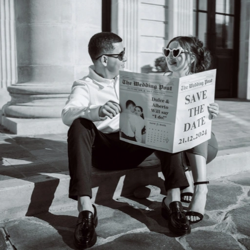 Couple with Newspaper