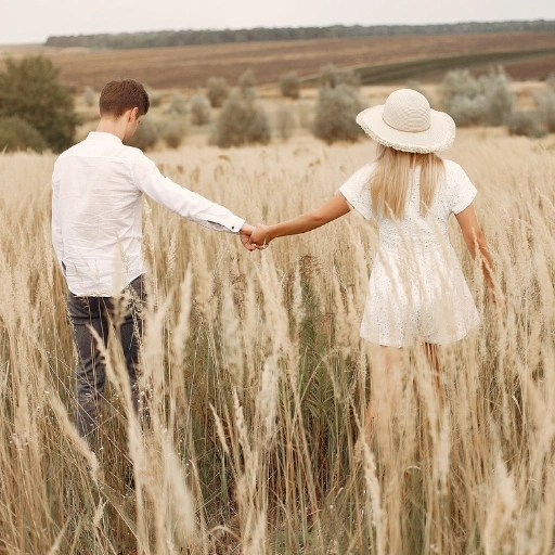 Newly engaged couple