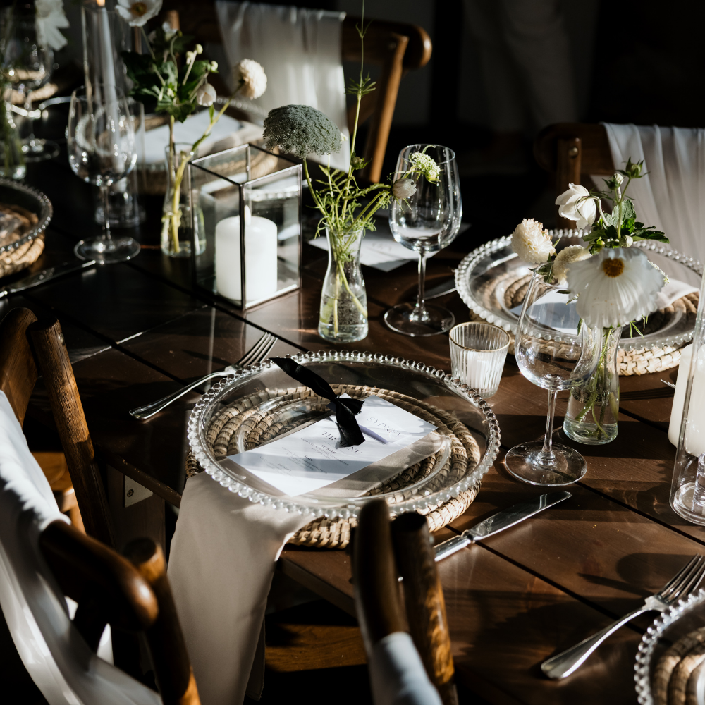 A2D Wedding & Events Display on table