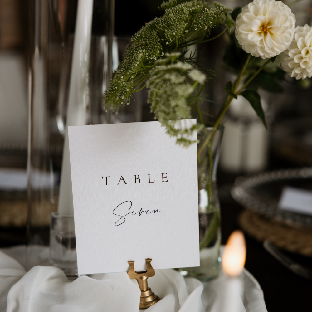 A2D Wedding & Events table seven