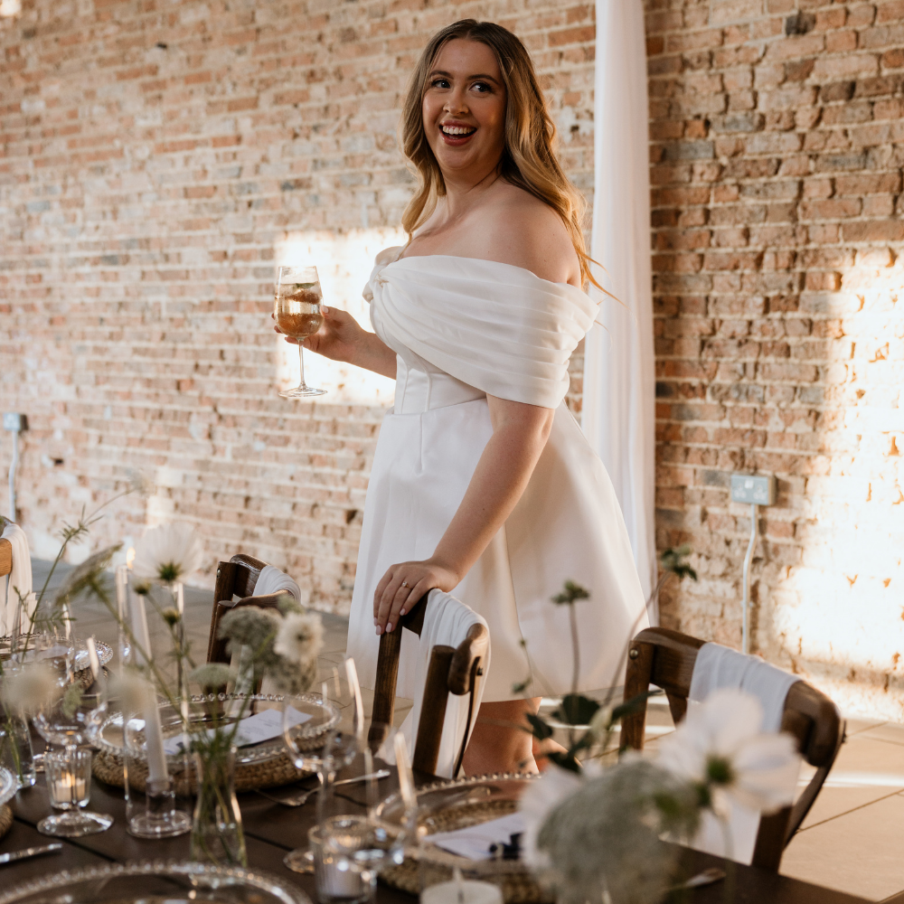 A2D Wedding & Events Bride at Table