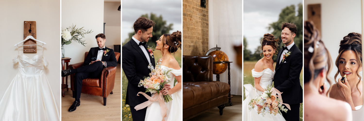 wedding couple collage